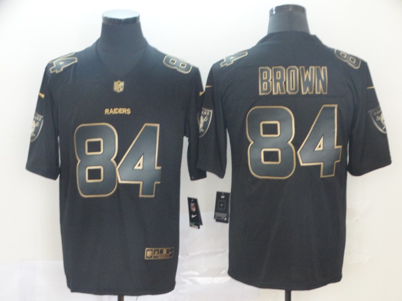 Men's Las Vegas Raiders Antonio Brown #84 Black Jersey